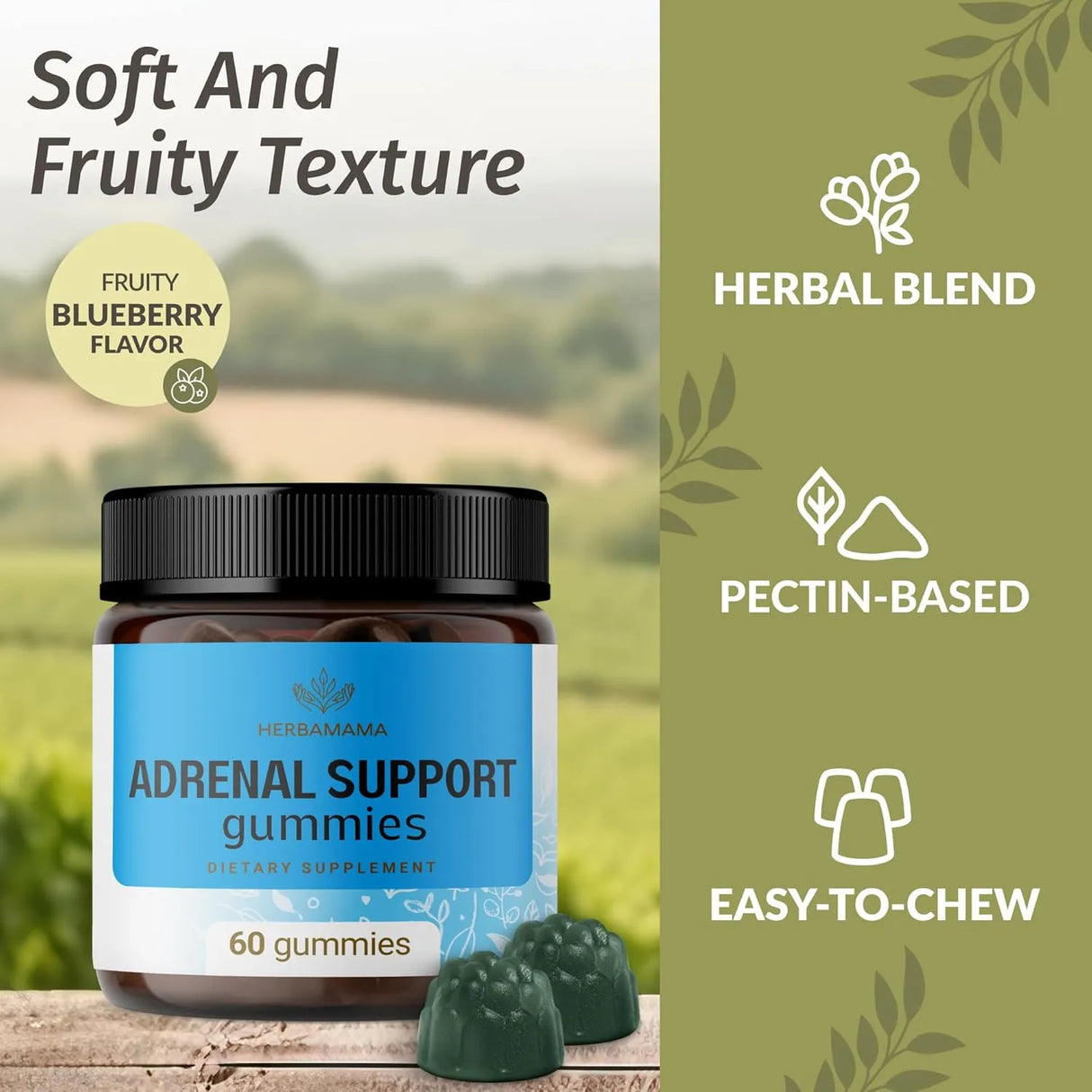 HERBAMAMA - HERBAMAMA Adrenal Support Gummies 60 Gomitas - The Red Vitamin MX - Suplementos Alimenticios - {{ shop.shopifyCountryName }}