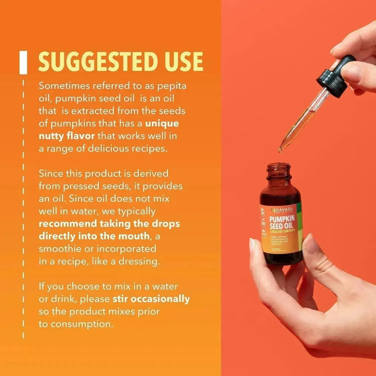 HAVASU NUTRITION - HAVASU NUTRITION Organic Pumpkin Seed Oil 30Ml. - The Red Vitamin MX - Suplementos Alimenticios - {{ shop.shopifyCountryName }}