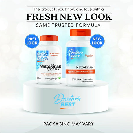 DOCTOR'S BEST - Doctors Best Nattokinase 2000 FUs 270 Capsulas - The Red Vitamin MX - Suplementos Alimenticios - {{ shop.shopifyCountryName }}