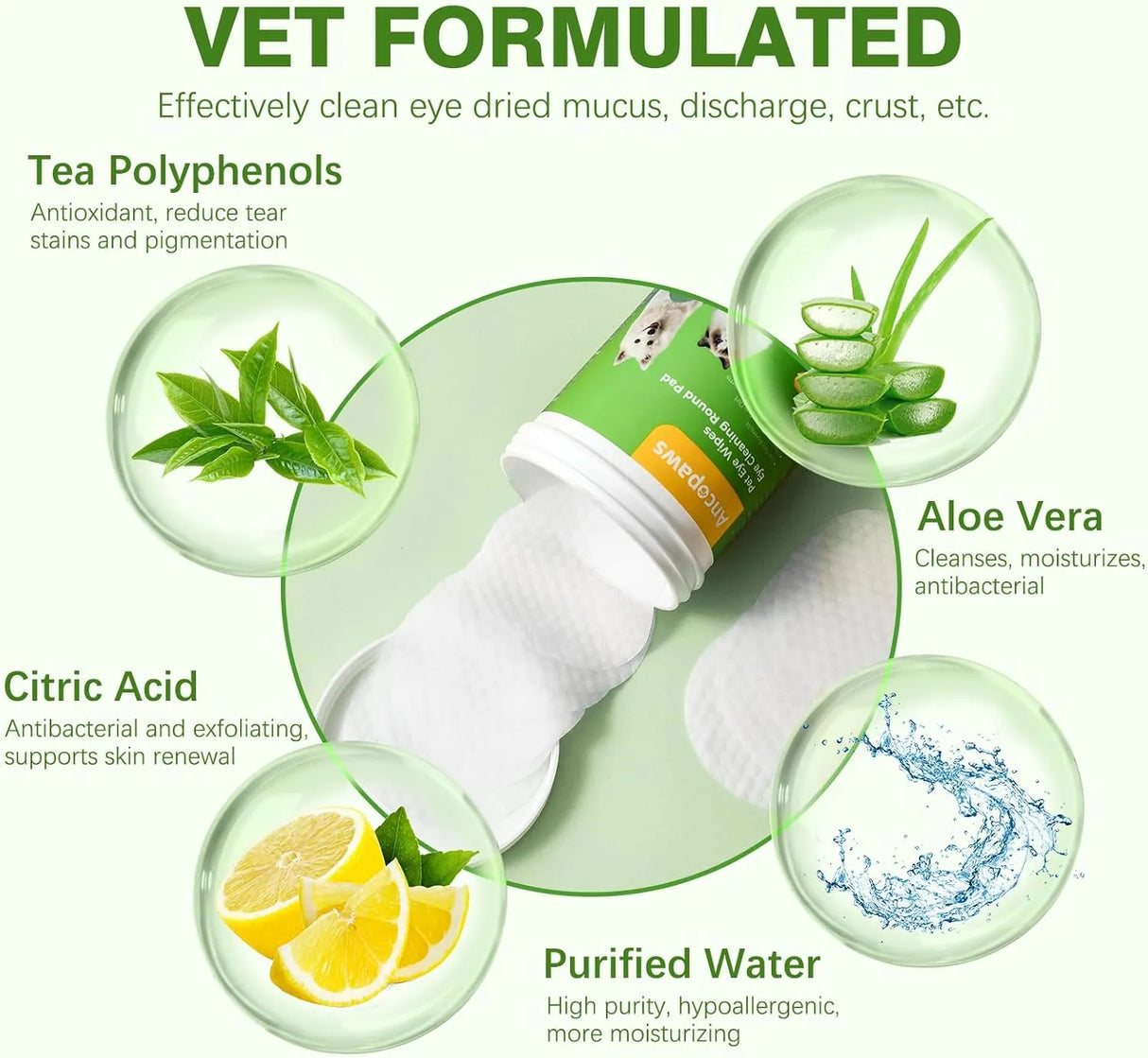 ANCOPAWS - Ancopaws Eye Wipes for Dog & Cat 100 Toallitas - The Red Vitamin MX - Cuidado De Los Ojos De Los Perros - {{ shop.shopifyCountryName }}