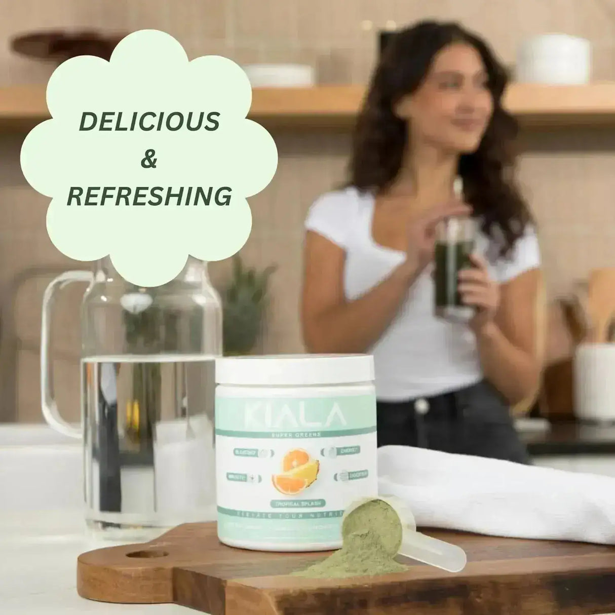 KIALA NUTRITION - Kiala Nutrition Super Greens Support Gut Health Tropical Splash 246Gr. - The Red Vitamin MX - Suplementos Alimenticios - {{ shop.shopifyCountryName }}