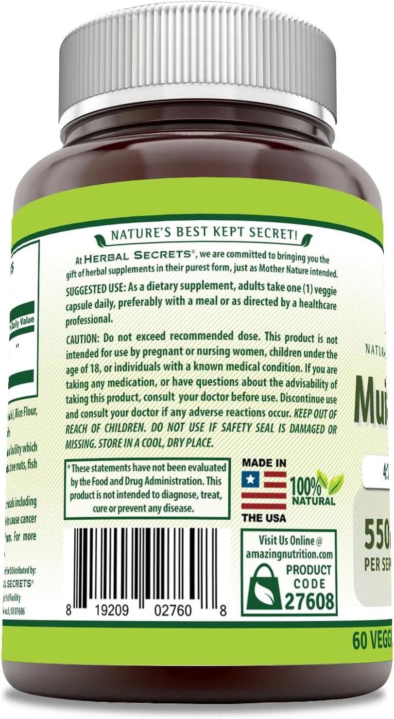 HERBAL SECRETS - Herbal Secrets Muira Puama 4:1 Extract 550Mg. 60 Capsulas - The Red Vitamin MX - Suplementos Alimenticios - {{ shop.shopifyCountryName }}