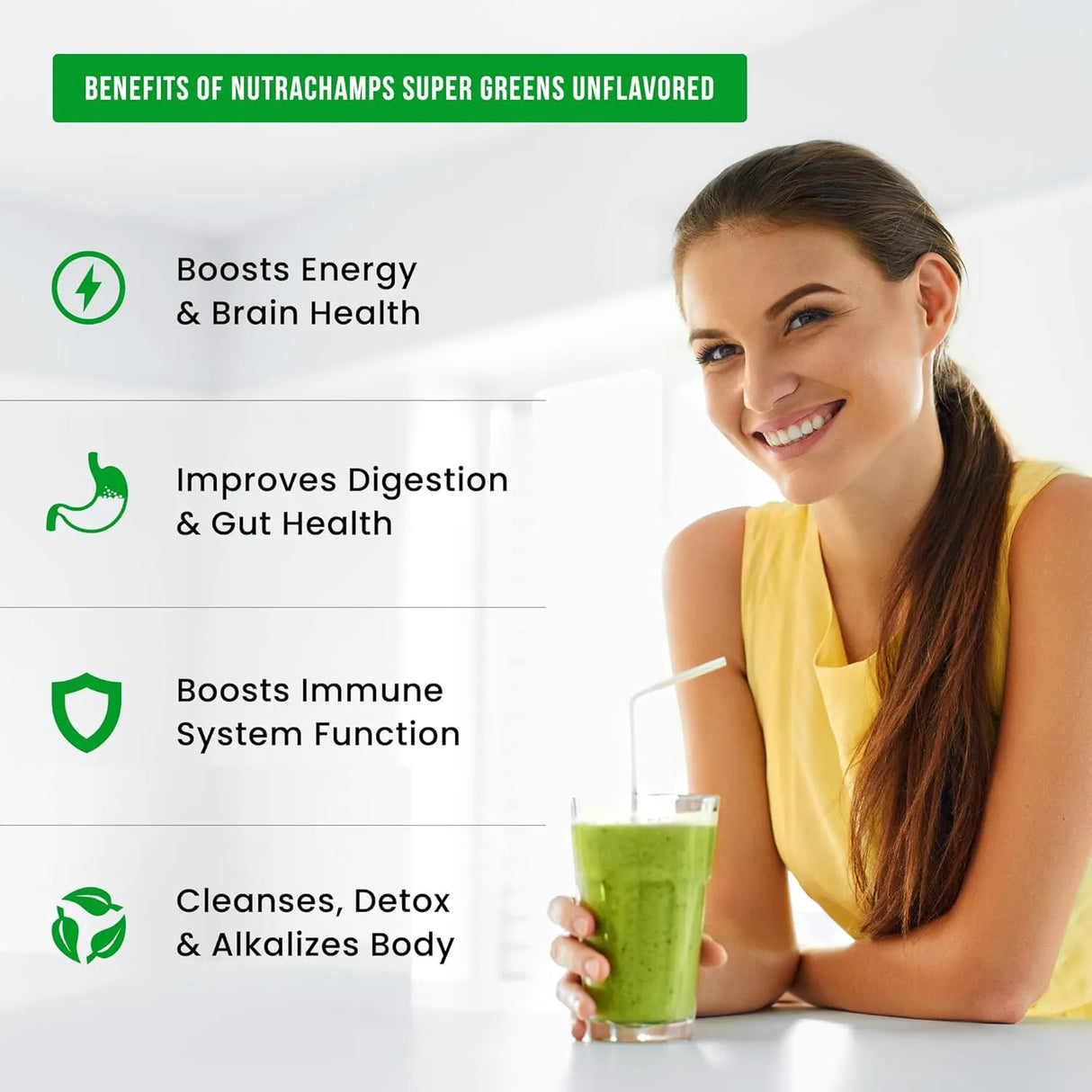 NUTRACHAMPS - NutraChamps Super Greens Powder Unflavored 234Gr. - The Red Vitamin MX - Suplementos Alimenticios - {{ shop.shopifyCountryName }}