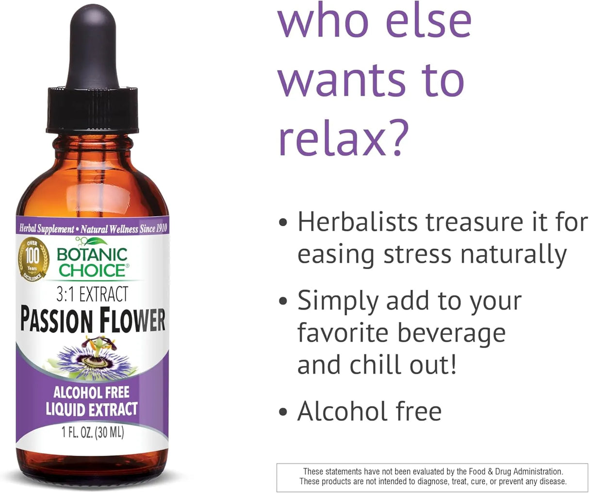 BOTANIC CHOICE - Botanic Choice Passion Flower Liquid Extract 1 Fl.Oz. - The Red Vitamin MX - Suplementos Alimenticios - {{ shop.shopifyCountryName }}