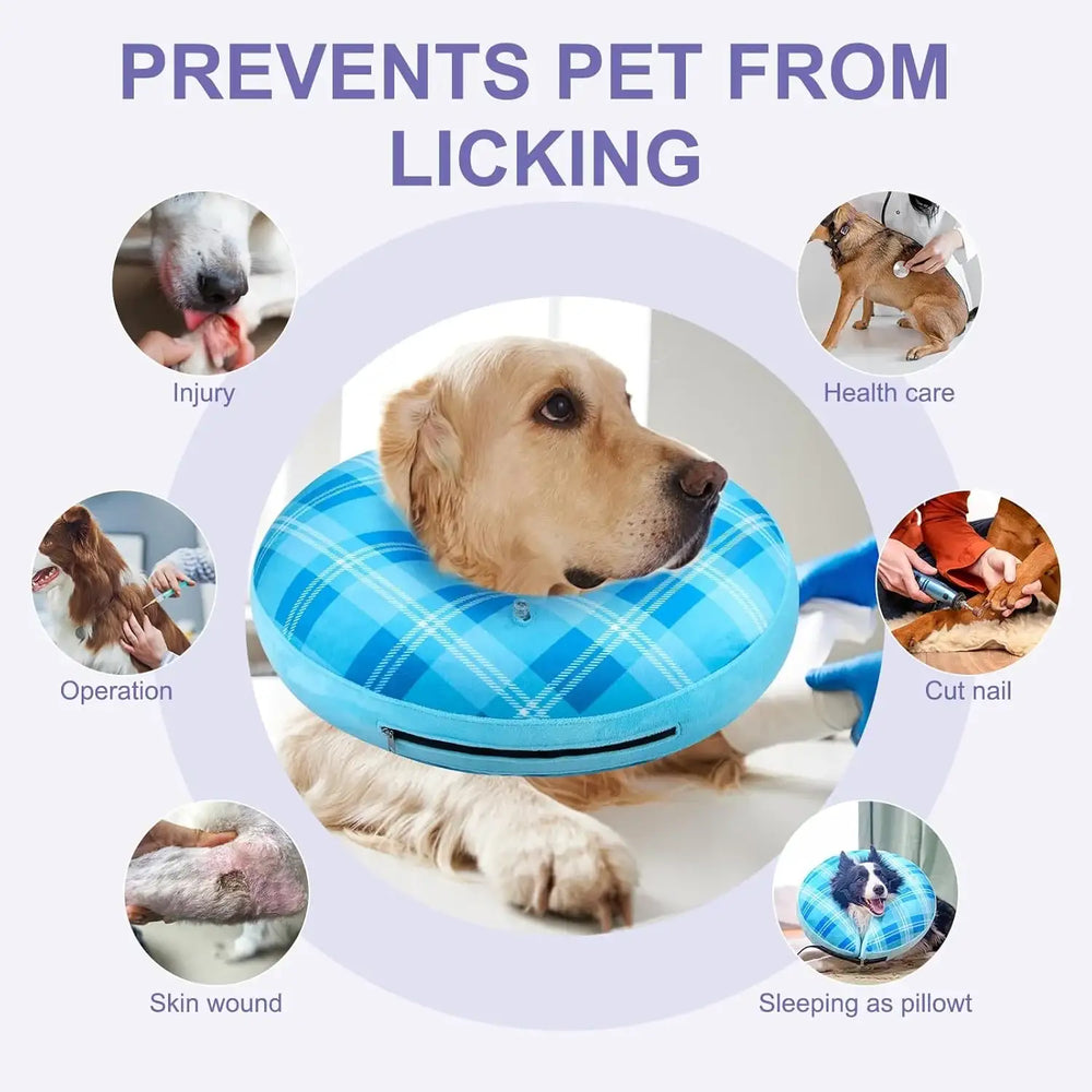 BEAUTYZOO - BEAUTYZOO Inflatable Donut Collar BLUE LARGE - The Red Vitamin MX - Collares y Conos De Recuperación Para Perros - {{ shop.shopifyCountryName }}