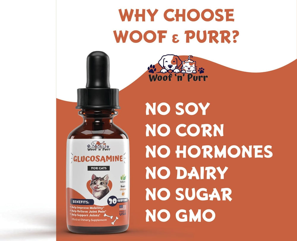 Woof 'n' Purr Glucosamine for Cats 1 Fl.Oz.