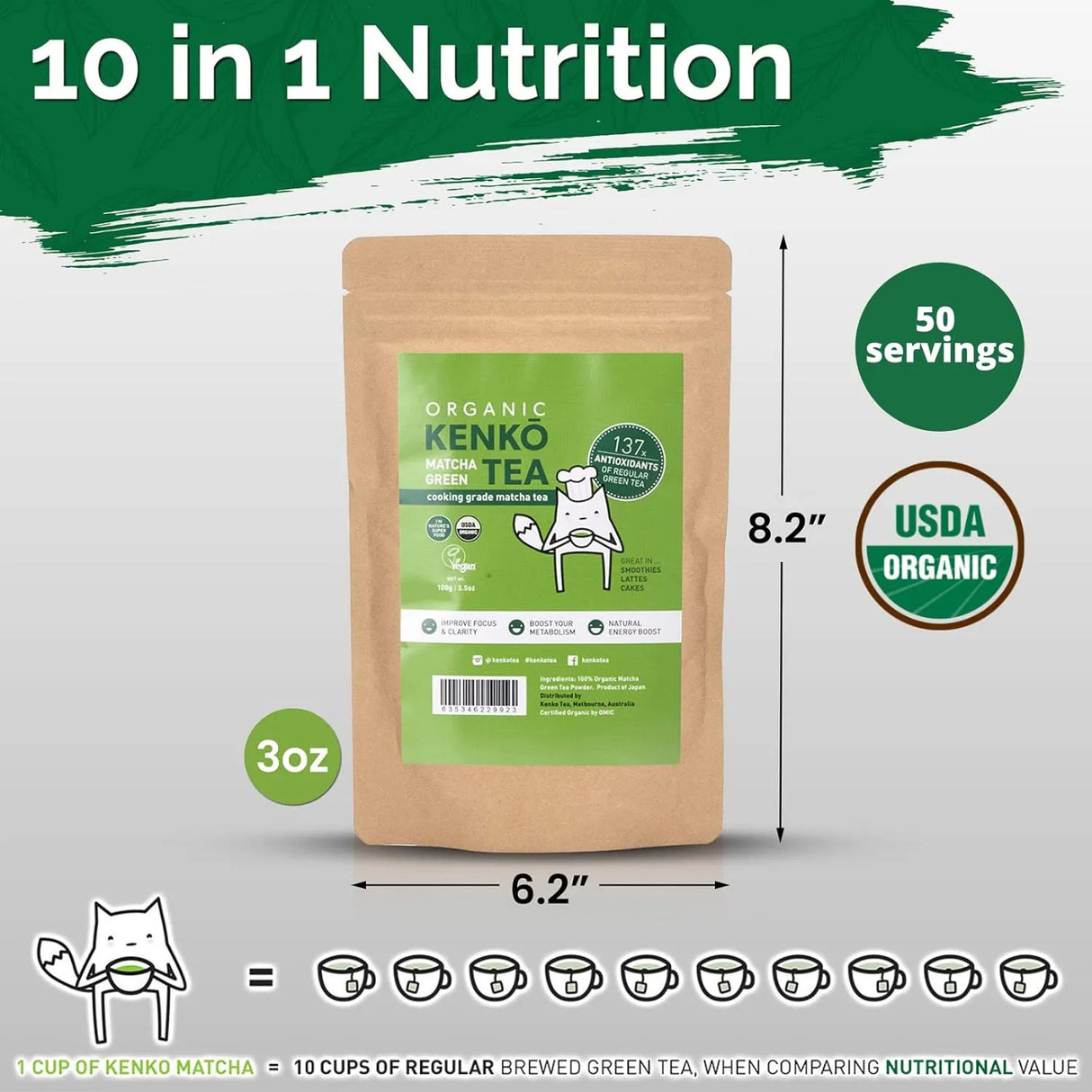 KENKO - Kenko Matcha Green Tea Powder Culinary Grade 100Gr. - The Red Vitamin MX - Suplementos Alimenticios - {{ shop.shopifyCountryName }}