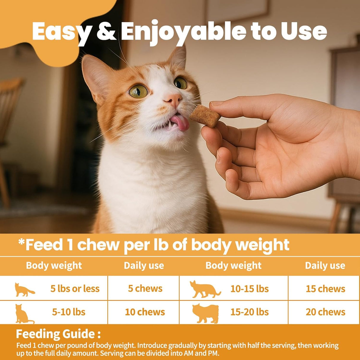 Cudory Cat Allergy Relief for Cats 500 Masticables