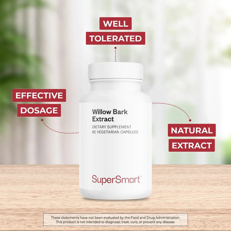 SUPERSMART - Supersmart Willow Bark Extract 530Mg. 60 Capsulas - The Red Vitamin MX - Suplementos Alimenticios - {{ shop.shopifyCountryName }}