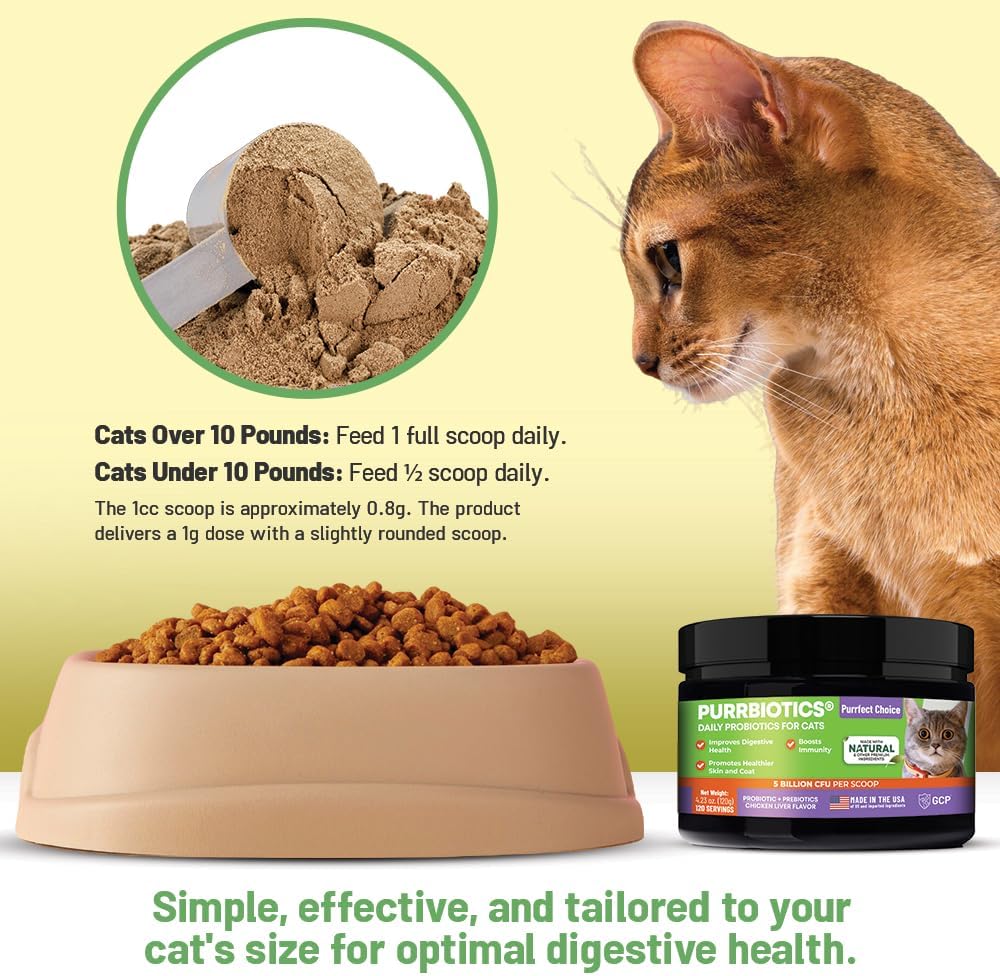 Guardian’s Choice Purrbiotics Cat Probiotic Powder 120 Servicios 120Gr.