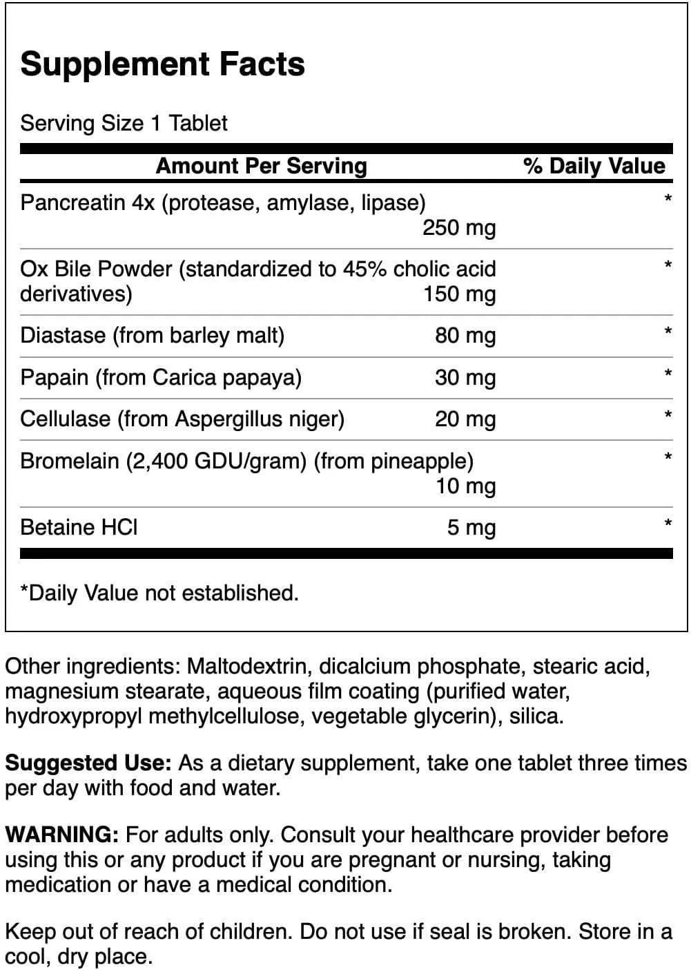 SWANSON - Swanson Digestive Enzymes 180 Tabletas - The Red Vitamin MX - Suplementos Alimenticios - {{ shop.shopifyCountryName }}