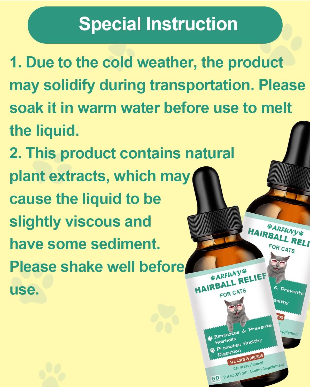 SANTKOL Hairball Treatment for Cats 60Ml.