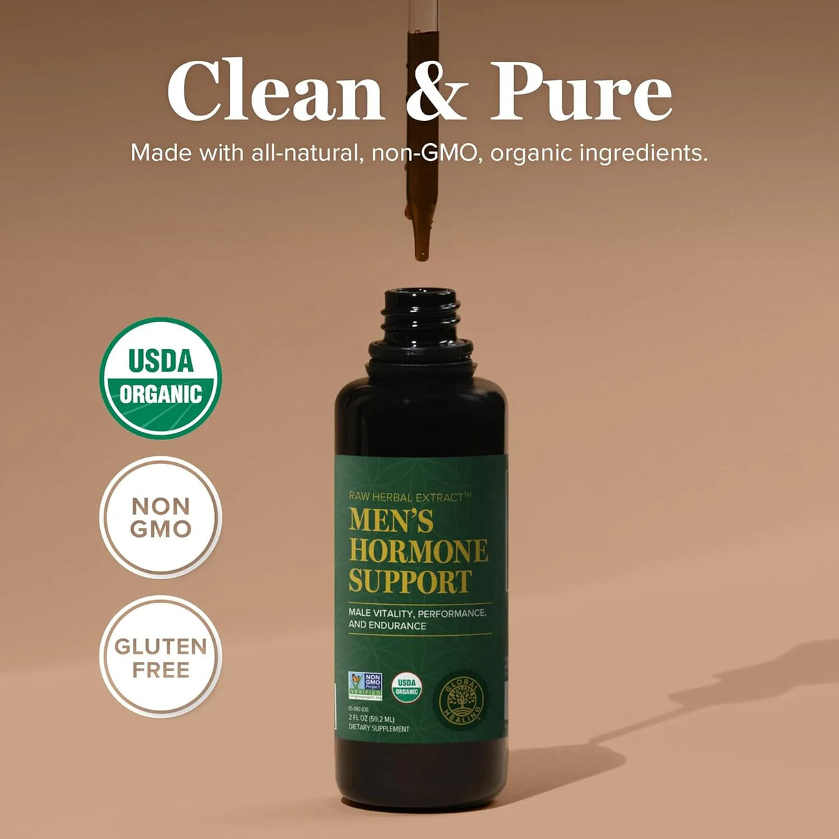 GLOBAL HEALING CENTER - Global Healing Center Men's Hormone Support 2 Fl.Oz. - The Red Vitamin MX - Suplementos Alimenticios - {{ shop.shopifyCountryName }}