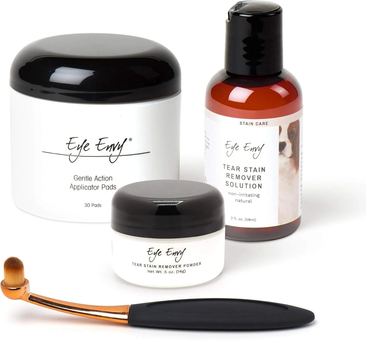EYE ENVY - Eye Envy Dog Tear Stain Remover Starter Kit with ProPowder Brush - The Red Vitamin MX - Cuidado De Los Ojos De Los Perros - {{ shop.shopifyCountryName }}