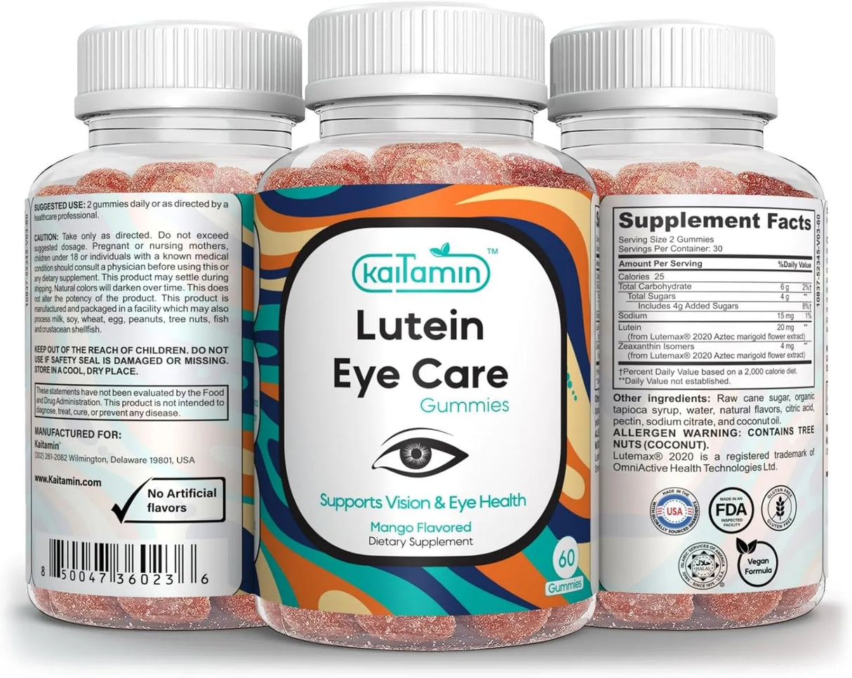 KAITAMIN - Kaitamin Lutein & Zeaxanthin 60 Gomitas - The Red Vitamin MX - Suplementos Alimenticios - {{ shop.shopifyCountryName }}