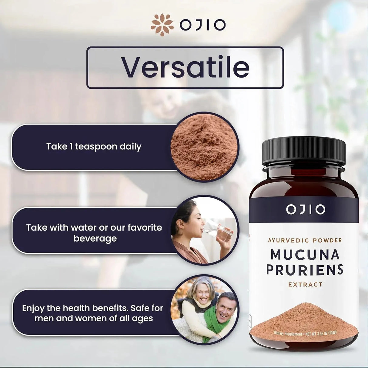 OJIO - Ojio Mucuna Pruriens Pure Extract Powder 100Gr. 2 Pack - The Red Vitamin MX - Suplementos Alimenticios - {{ shop.shopifyCountryName }}