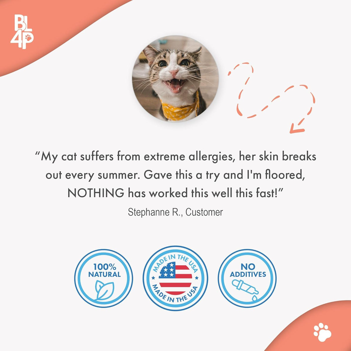 BestLife4Pets Cat Itchy Skin Relief & Hair Loss Treatment 400 Tabletas