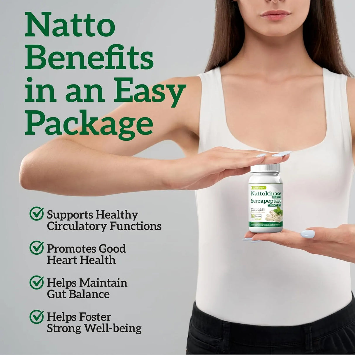 NUTRAPEP - NutraPep Nattokinase 2000 FU 60 Capsulas - The Red Vitamin MX - Suplementos Alimenticios - {{ shop.shopifyCountryName }}