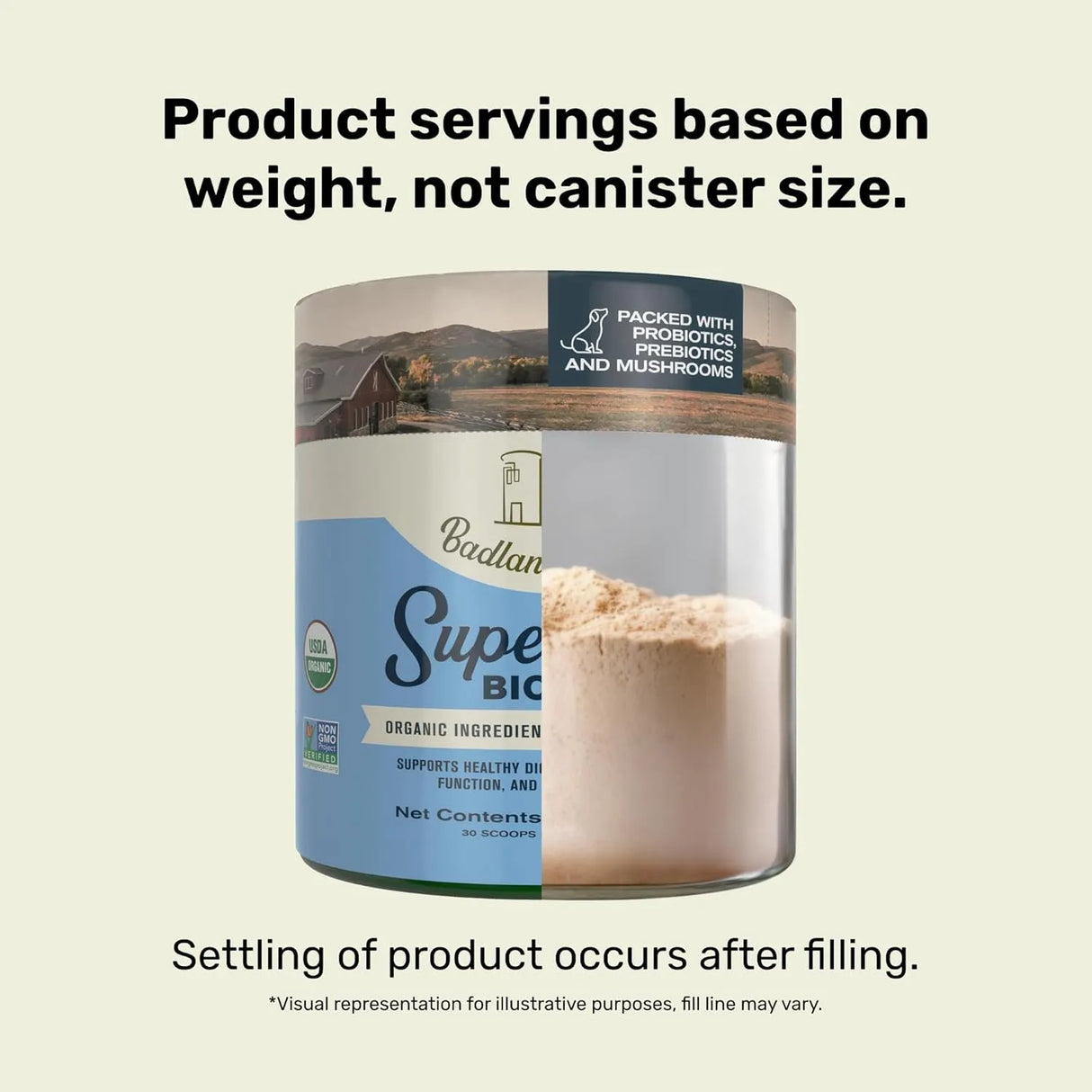 BADLANDS RANCH - BADLANDS RANCH Super Gut Biotics Canine Digestive 30 Servicios 90Gr. - The Red Vitamin MX - Probióticos Para Perros - {{ shop.shopifyCountryName }}