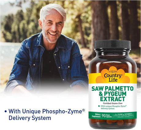 COUNTRY LIFE - Country Life Saw Palmetto & Pygeum Extract 90 Capsulas - The Red Vitamin MX - Suplementos Alimenticios - {{ shop.shopifyCountryName }}