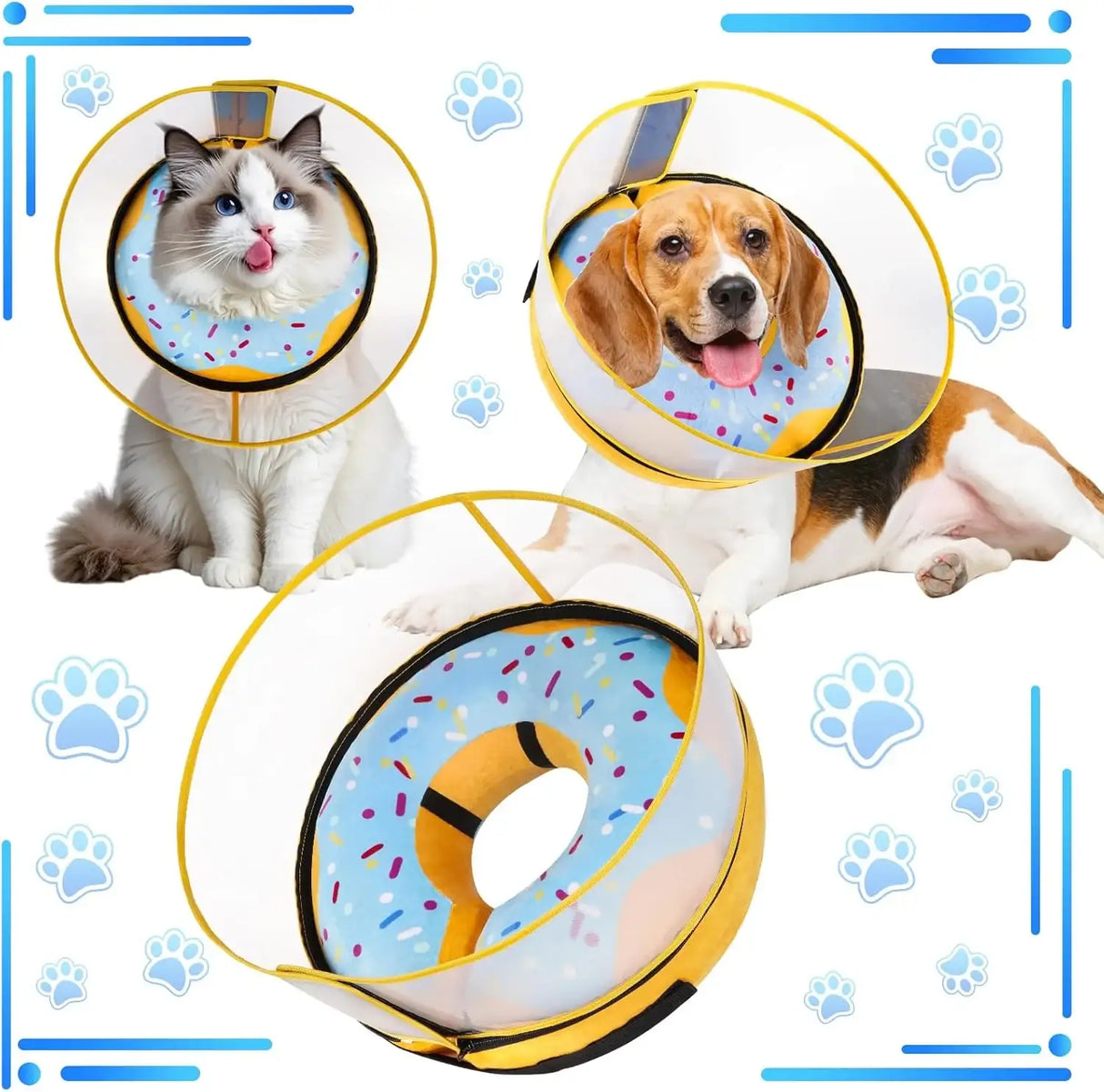 CNEO - Cneo Inflatable Dog Cone Collar with Detachable Enhanced Anti-Licking Shield BLUE SMALL - The Red Vitamin MX - Collares y Conos De Recuperación Para Perros - {{ shop.shopifyCountryName }}