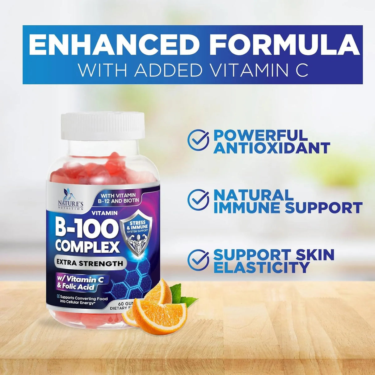 NATURE'S NUTRITION - Nature's Nutrition B-100 Complex Gummy 60 Gomitas - The Red Vitamin MX - Suplementos Alimenticios - {{ shop.shopifyCountryName }}