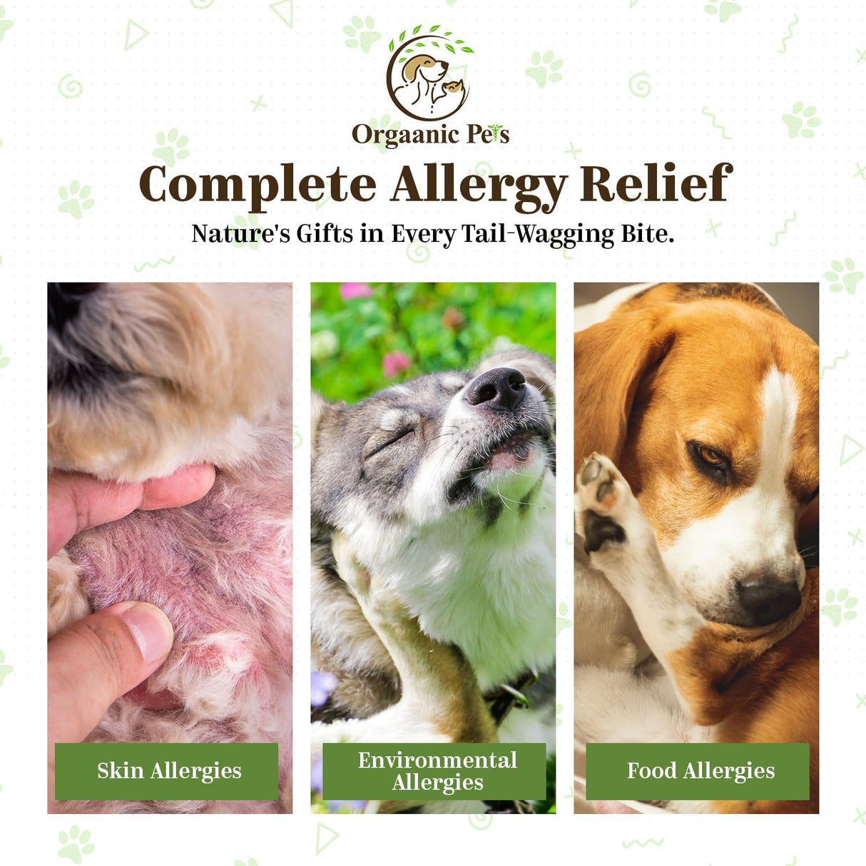 ORGAANIC PET'S LLC - Orgaanic Pet's LLC Herbal Dog Allergy Relief with SEA KELP 60 Masticables - The Red Vitamin MX - Remedios Para La Picazón De Perros - {{ shop.shopifyCountryName }}