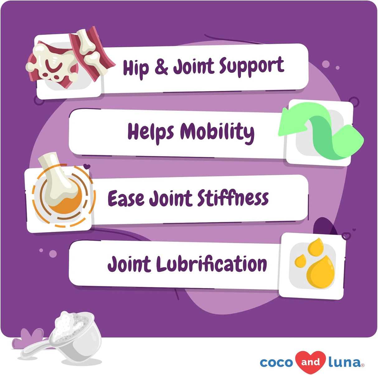 Coco and Luna Hip and Joint Supplement for Cats Powder 120Gr.