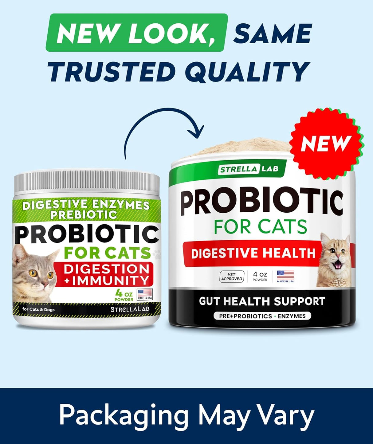 STRELLALAB Cat Probiotic Powder 4 Oz.