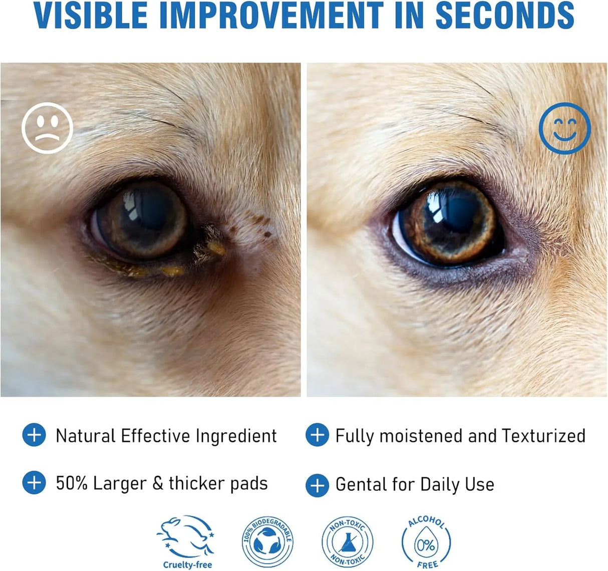 KOPMATH - Kopmath Dog Eye Wipes Unscented 100 Toallitas - The Red Vitamin MX - Cuidado De Los Ojos De Los Perros - {{ shop.shopifyCountryName }}