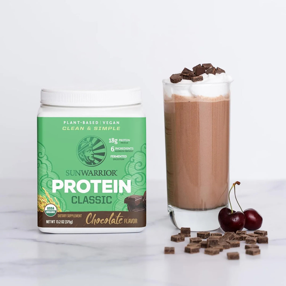 SUNWARRIOR - Sunwarrior Brown Rice Protein Powder Chocolate 375Gr. - The Red Vitamin MX - Suplementos Alimenticios - {{ shop.shopifyCountryName }}