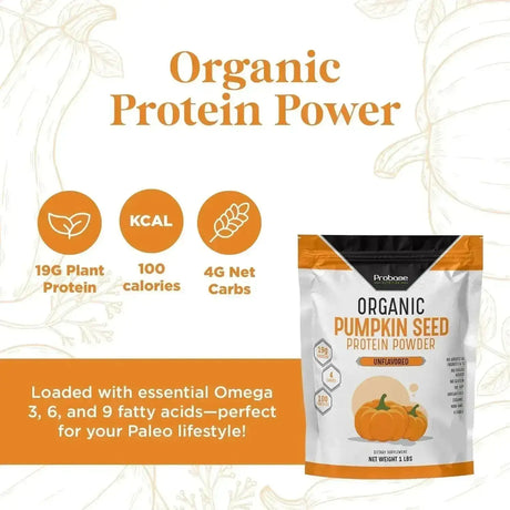 PROBASE NUTRITION - Probase Nutrition Pumpkin Seed Protein Powder 1 Lb. - The Red Vitamin MX - Suplementos Alimenticios - {{ shop.shopifyCountryName }}