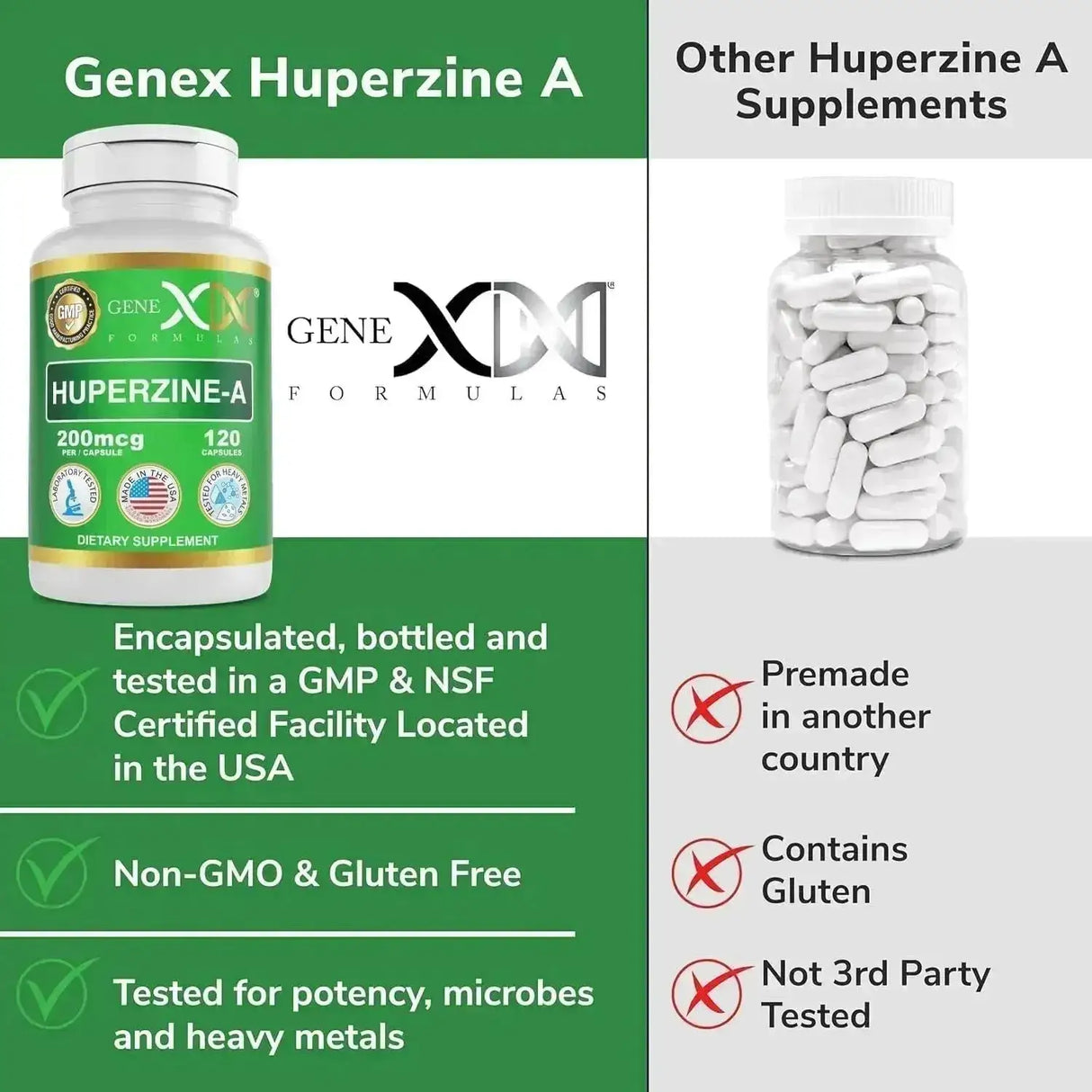 GENEX FORMULAS - Genex Formulas Huperzine A 200mcg 120 Capsulas - The Red Vitamin MX - Suplementos Alimenticios - {{ shop.shopifyCountryName }}