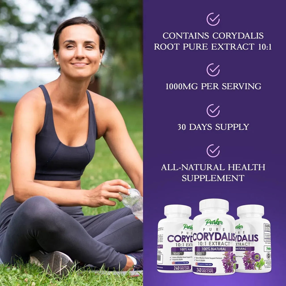 PARKER NATURALS - Parker Naturals Pure Corydalis 1000Mg. 240 Capsulas - The Red Vitamin MX - Suplementos Alimenticios - {{ shop.shopifyCountryName }}