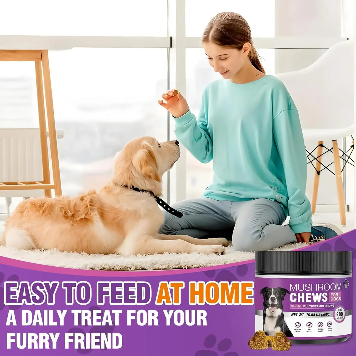 TTIXRL - TTIXRL Turkey Tail Mushroom for Dogs 200 Masticables - The Red Vitamin MX - Suplementos Herbales Para Perros - {{ shop.shopifyCountryName }}