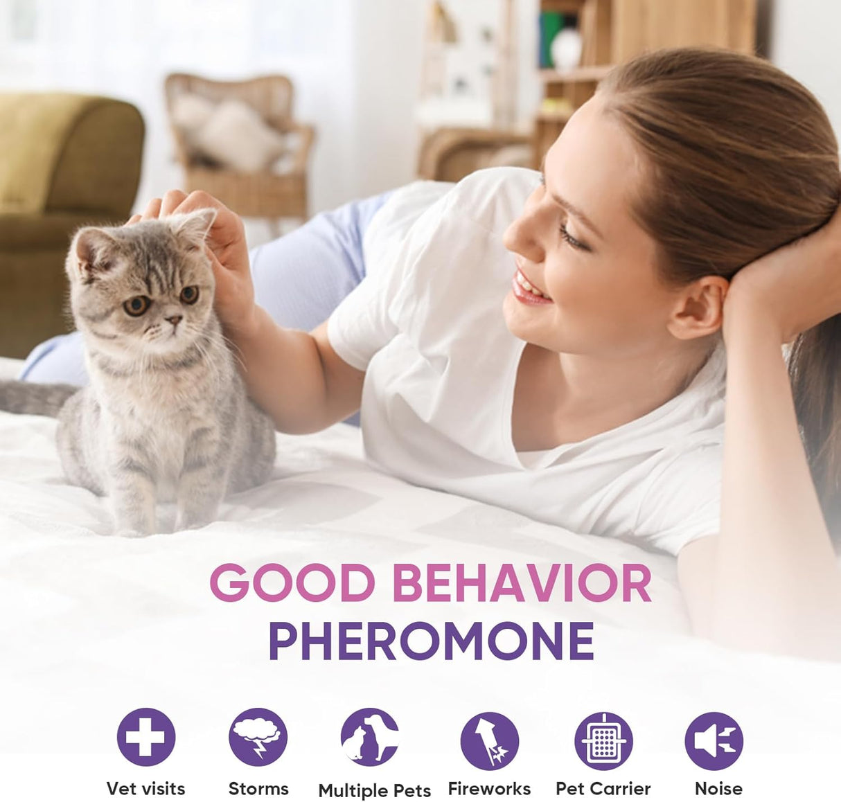 Tcllka Cat Calming Pheromone Diffuser Kit