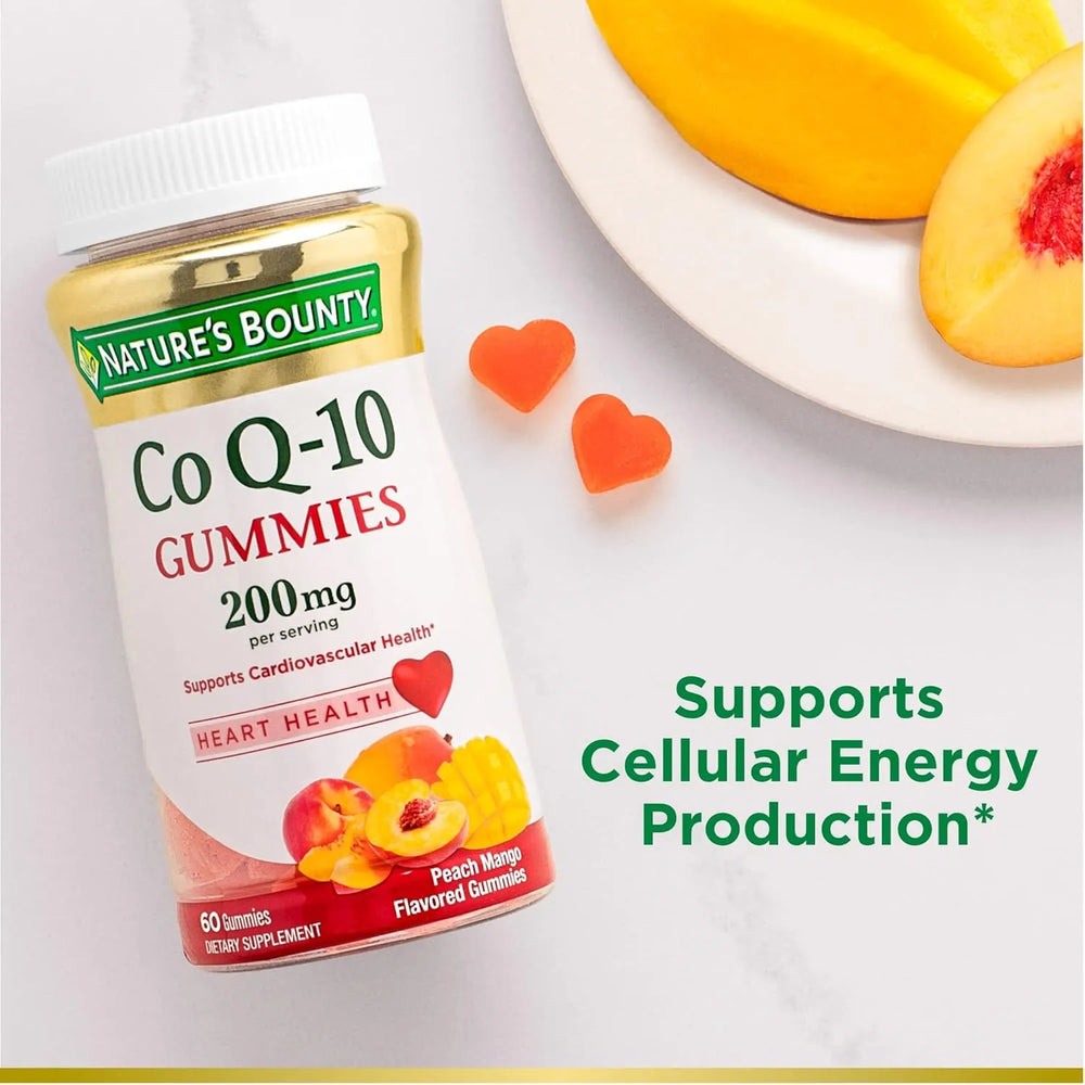 NATURE'S BOUNTY - Nature's Bounty CoQ10 Gummies 200Mg. Peach Mango Flavor 60 Gomitas - The Red Vitamin MX - Suplementos Alimenticios - {{ shop.shopifyCountryName }}