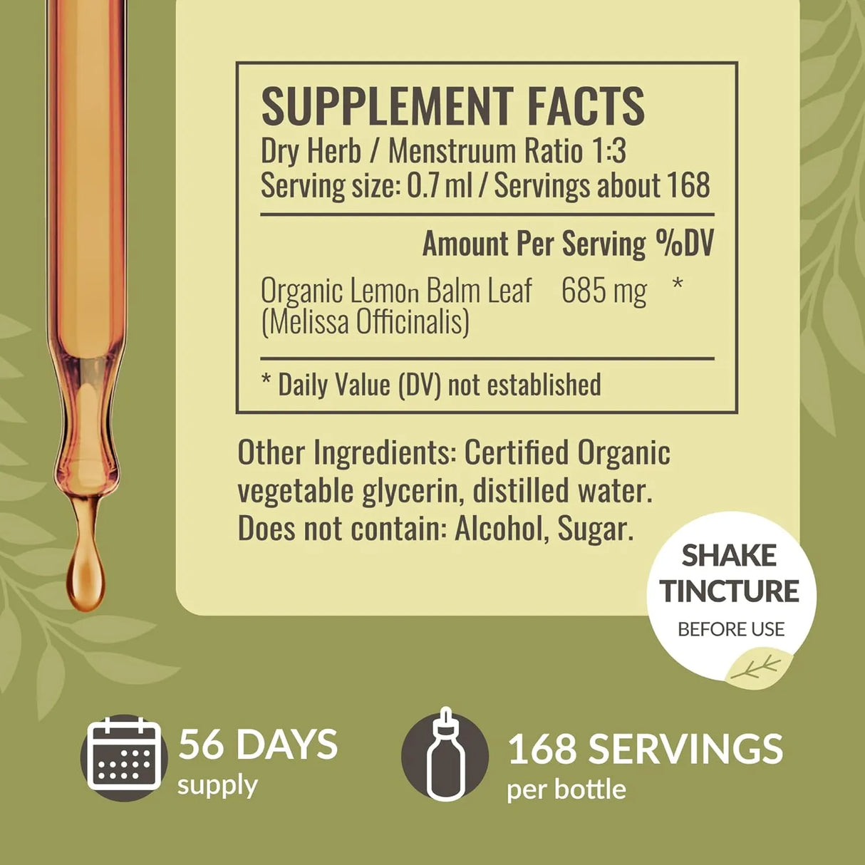 HERBAMAMA - HERBAMAMA Lemon Balm Tincture 4 Fl.Oz. - The Red Vitamin MX - Suplementos Alimenticios - {{ shop.shopifyCountryName }}