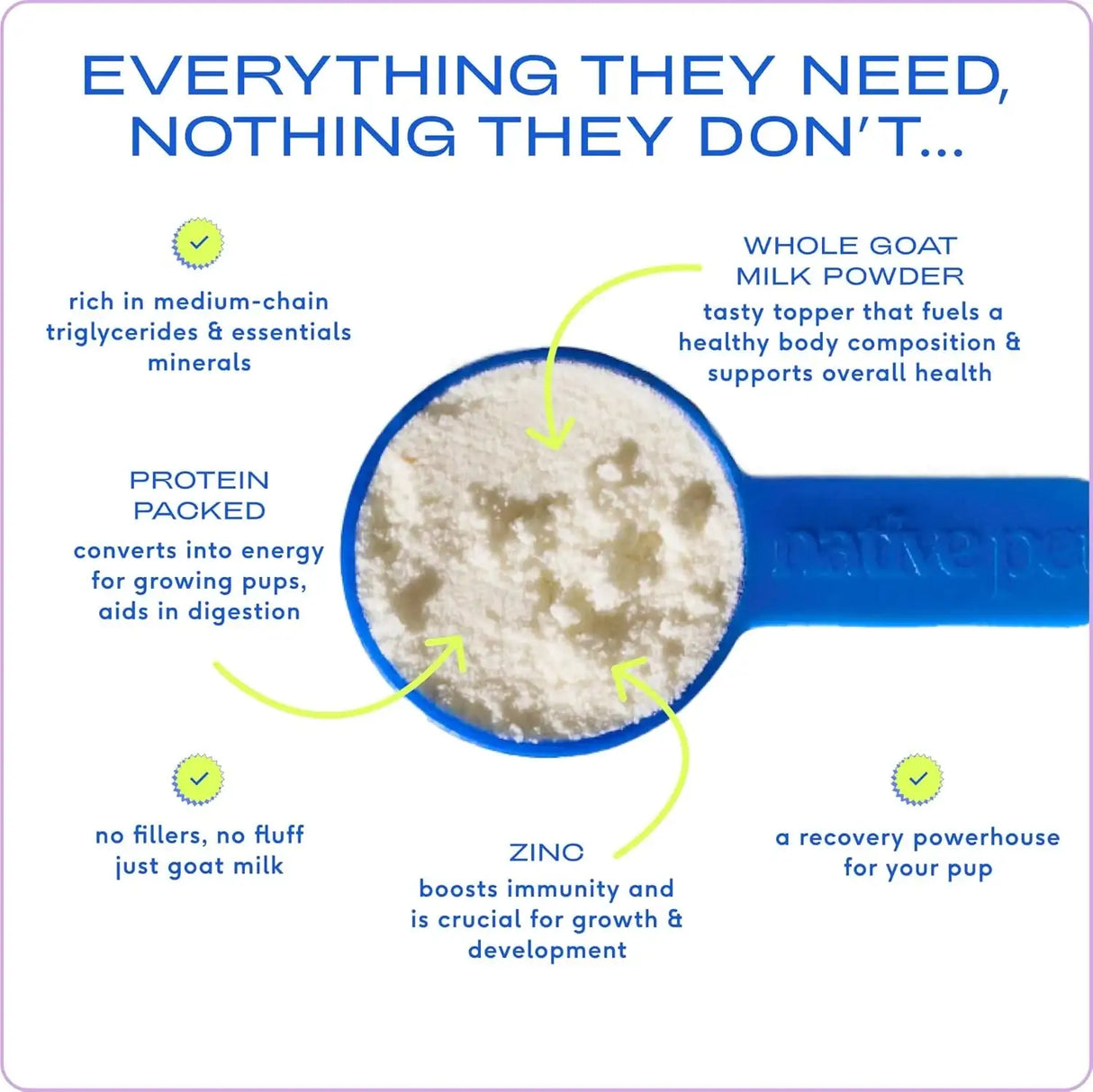 NATIVE PET - Native Pet Goat Milk for Dogs Organic Goat Milk Powder for Dogs and Cats 120 Servicios 397Gr. - The Red Vitamin MX - Sustitutos De Leche Para Perros - {{ shop.shopifyCountryName }}