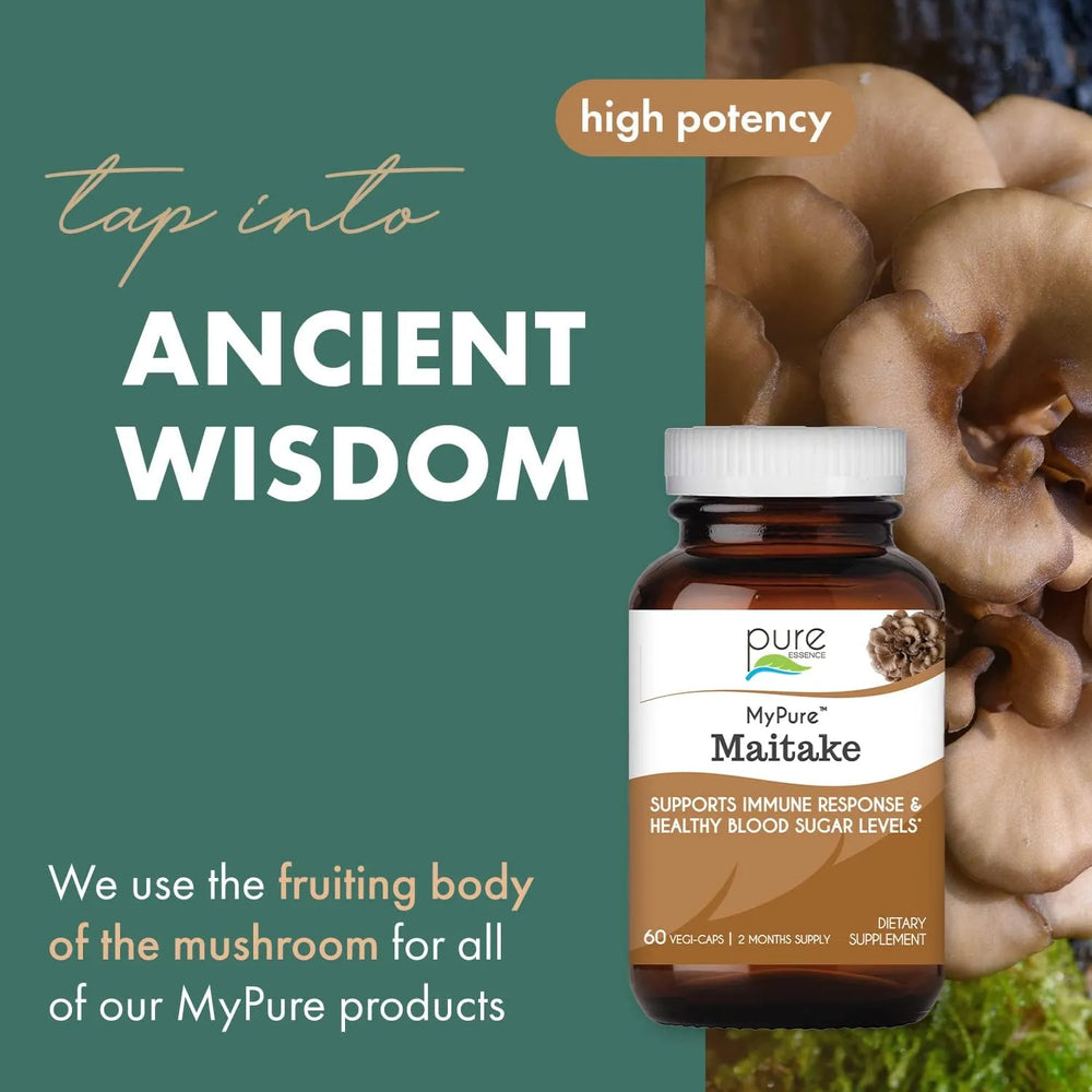 PURE ESSENCE LABS - PURE ESSENCE LABS MyPure Maitake Mushrooms 60 Capsulas - The Red Vitamin MX - Suplementos Alimenticios - {{ shop.shopifyCountryName }}