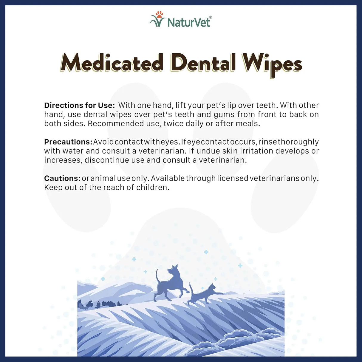 NATURVET - NaturVet Medicated Dental Wipes for Dogs & Cats 50 Toallitas - The Red Vitamin MX - Cuidado Dental Para Perros - {{ shop.shopifyCountryName }}