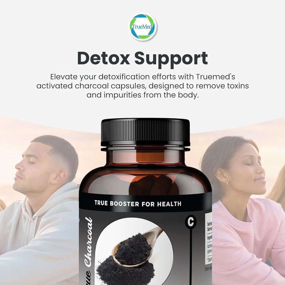 TRUEMED - TRUEMED Activated Charcoal Organic Coconut Shell Derived 1200Mg. 60 Capsulas - The Red Vitamin MX - Suplementos Alimenticios - {{ shop.shopifyCountryName }}