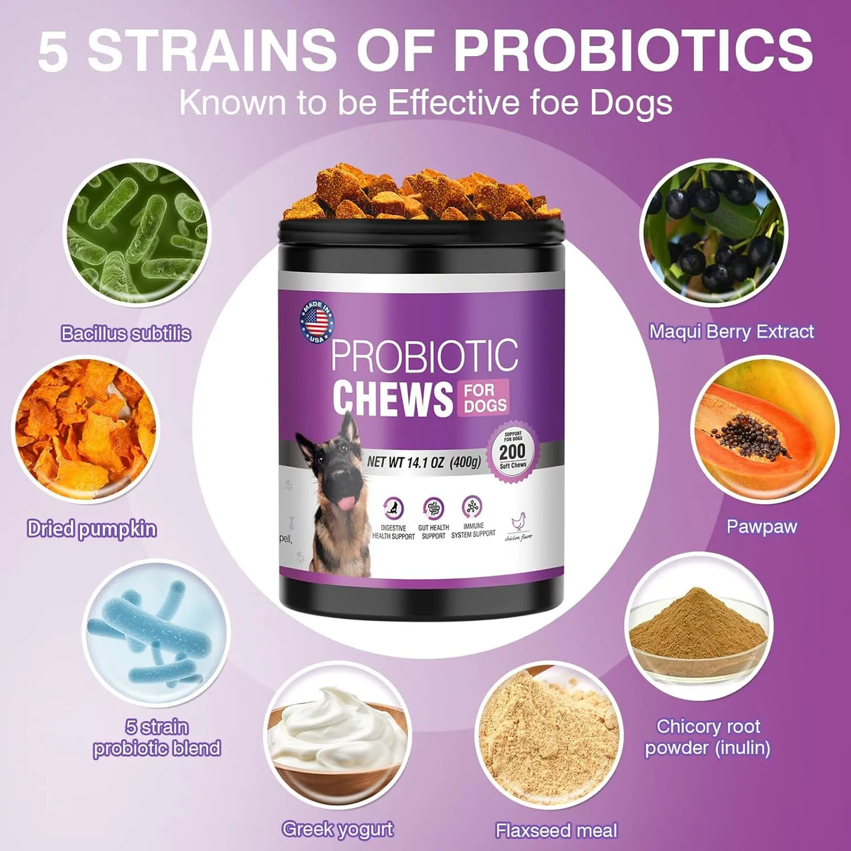 TTLXRL - TTLXRL Probiotics for Dogs 200 Tabletas Masticables - The Red Vitamin MX - Probióticos Para Perros - {{ shop.shopifyCountryName }}