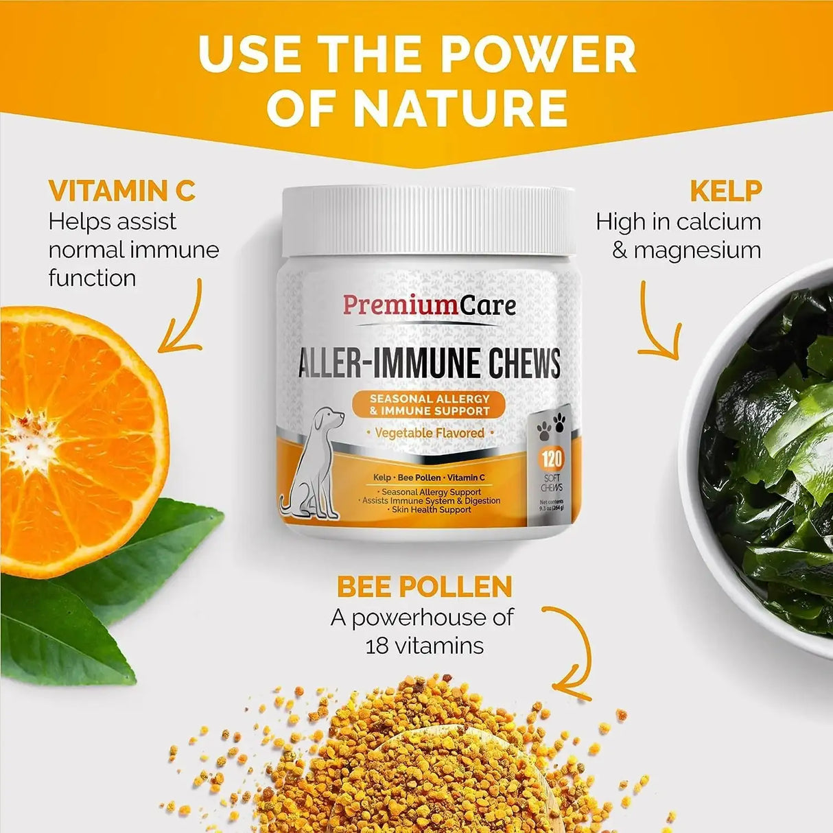 PREMIUM CARE - PREMIUM CARE Itch Relief for Dogs 120 Masticables - The Red Vitamin MX - Remedios Para La Picazón De Perros - {{ shop.shopifyCountryName }}