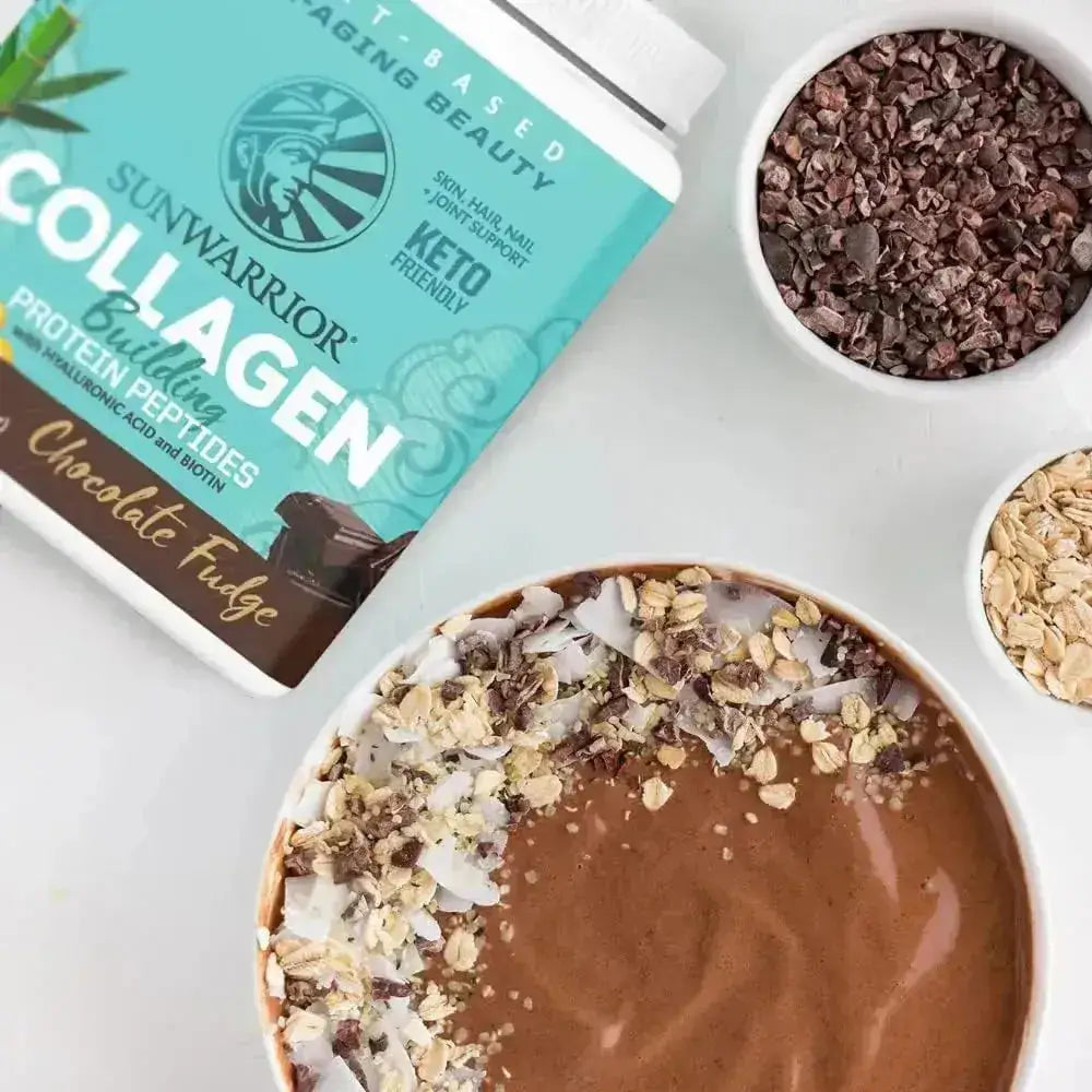 SUNWARRIOR - Sunwarrior Vegan Collagen Protein Powder Plant-based Chocolate 500Gr. - The Red Vitamin MX - Suplementos Alimenticios - {{ shop.shopifyCountryName }}