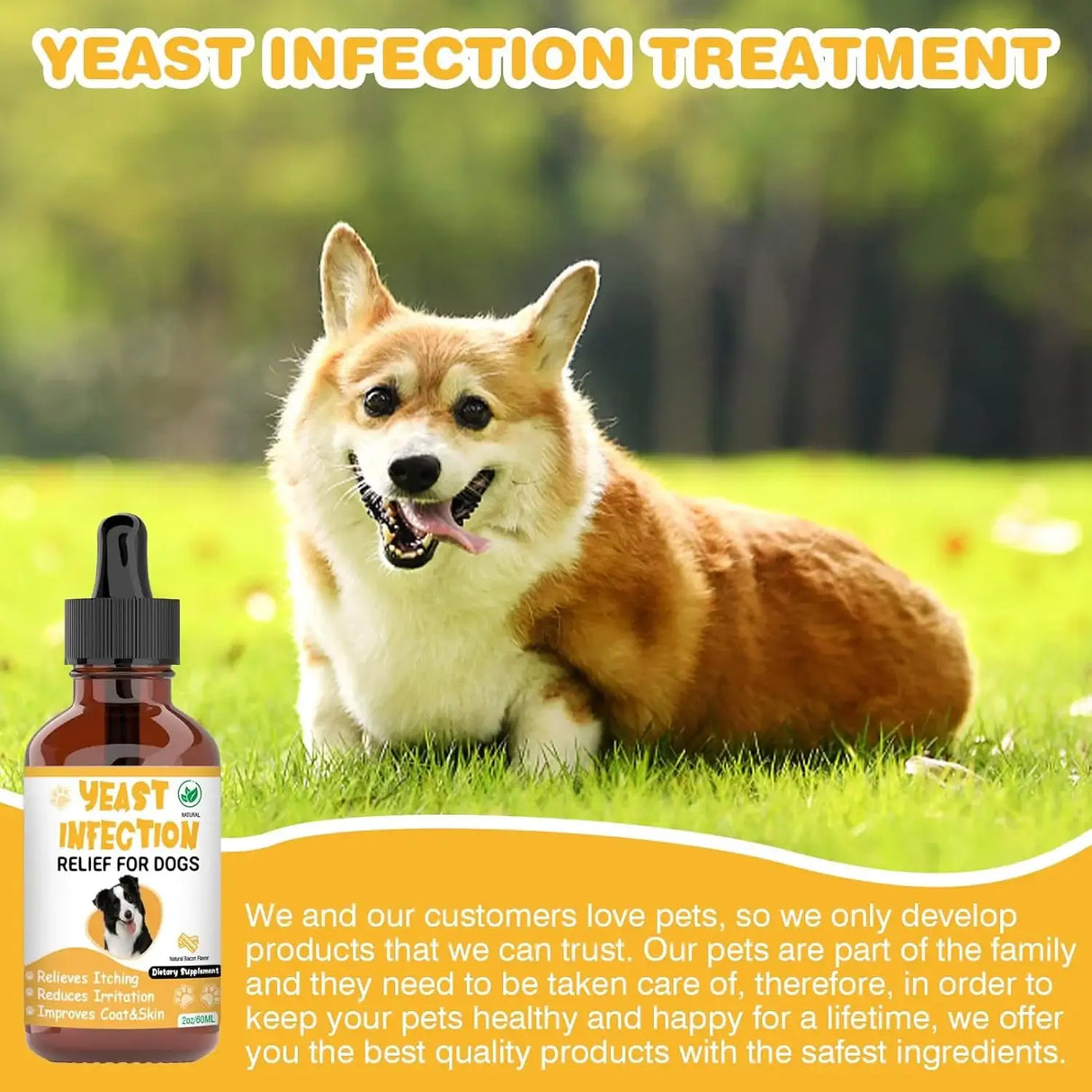 RUAKPL - RUAKPL Natural Yeast Infection Treatment for Dogs 2 Fl.Oz. - The Red Vitamin MX - Remedios Para La Picazón De Perros - {{ shop.shopifyCountryName }}
