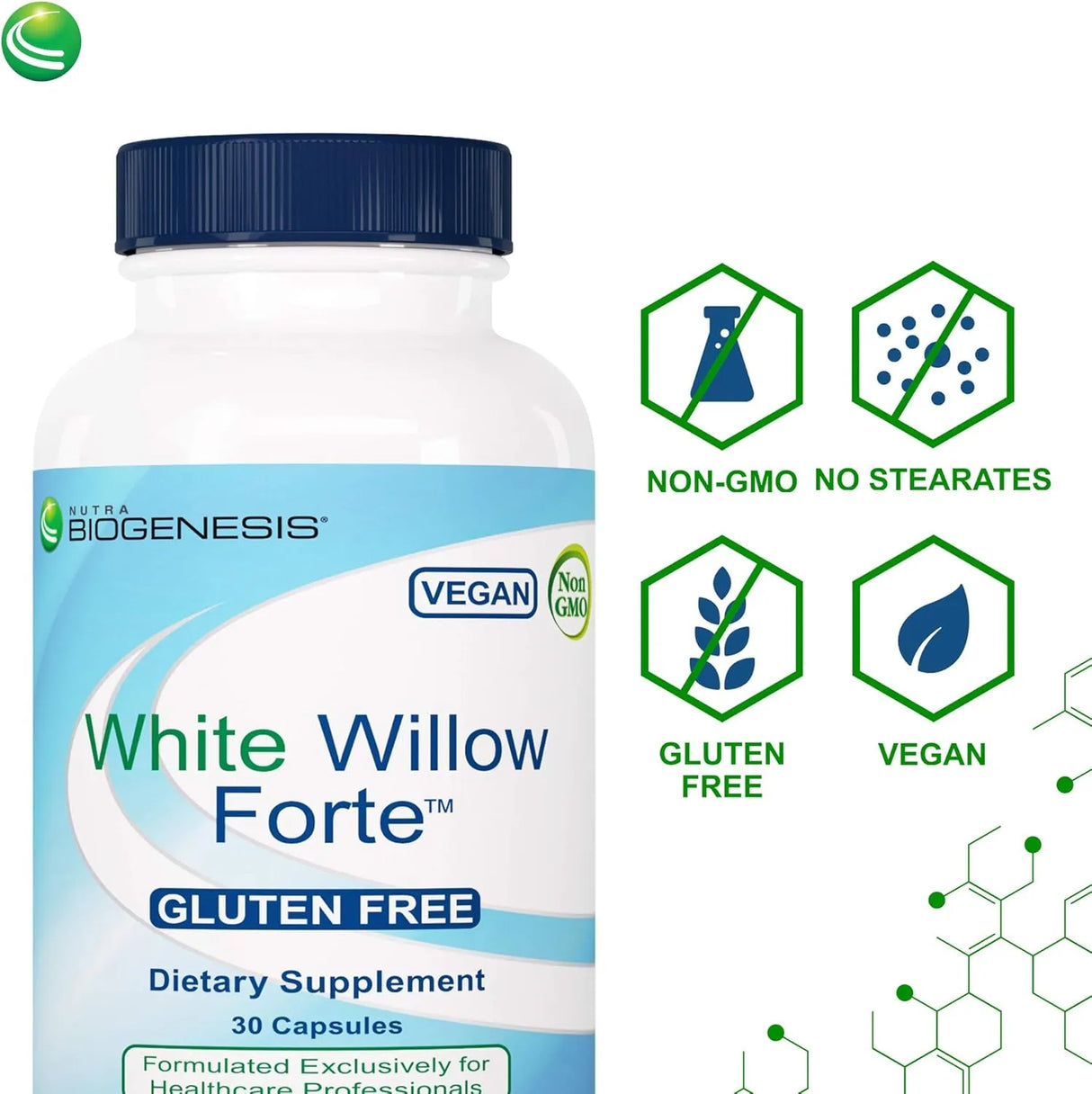 NUTRA BIOGENESIS - Nutra Biogenesis White Willow Forte 30 Capsulas - The Red Vitamin MX - Suplementos Alimenticios - {{ shop.shopifyCountryName }}