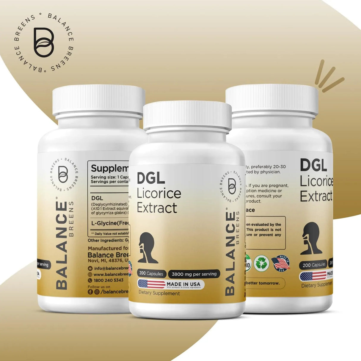 BALANCE BREENS - Balancebreens DGL Deglycyrrhizinated Licorice 3800Mg. 200 Capsulas - The Red Vitamin MX - Suplementos Alimenticios - {{ shop.shopifyCountryName }}