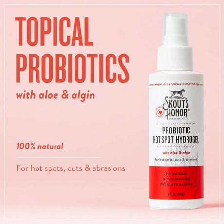SKOUT'S HONOR - SKOUT'S HONOR Probiotic Hot Spot Hydrogel 4 Fl.Oz. - The Red Vitamin MX - Remedios Para La Picazón De Perros - {{ shop.shopifyCountryName }}