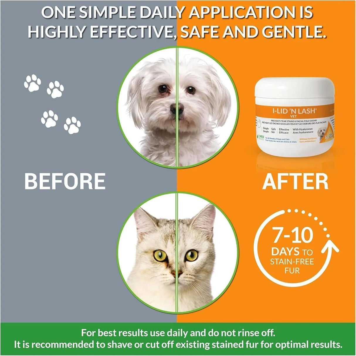 I-LID ’N LASH - I-LID ’N LASH Vet Dog Eye Wipes 60 Toallitas - The Red Vitamin MX - Cuidado De Los Ojos De Los Perros - {{ shop.shopifyCountryName }}